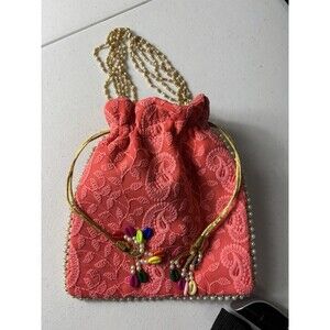Handmade  Women's Indian Traditional Potli Bag For Wedding Party